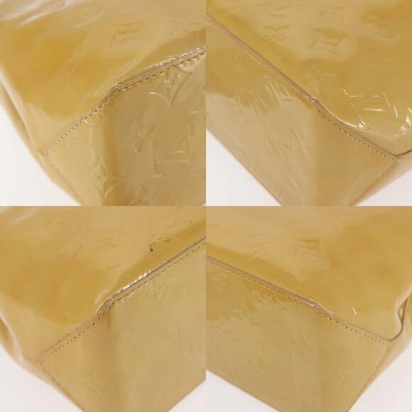 LOUIS VUITTON Monogram Vernis Reade PM Hand Bag Beige M91334 - Picture 10 of 12